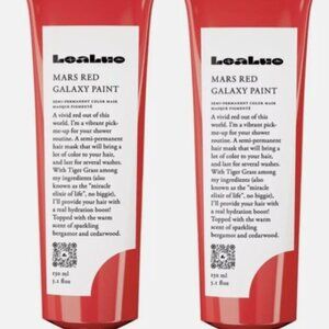 Lealuo Galaxy Paint Semi-Permanent Hair Color Mask 5.1 oz #Mars Red(pack of 2)